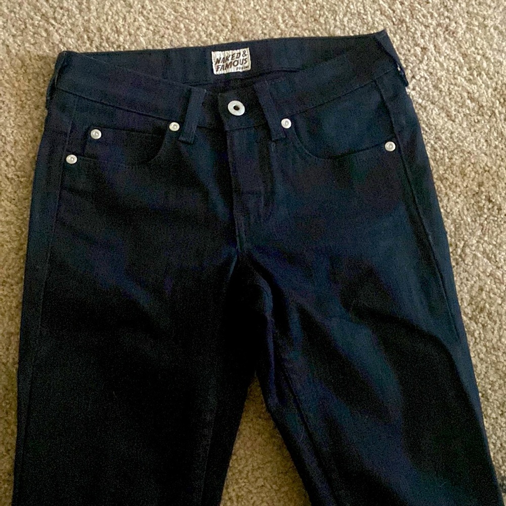 Naked & Famous black jeans